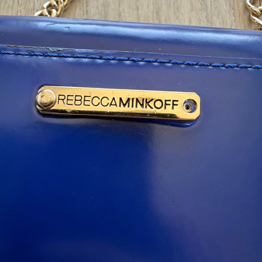 Rebecca minkoff blue studded purse - Picture 3 of 5